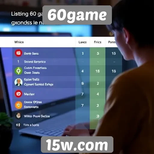 Experiência do usuário no site 60game é avaliada